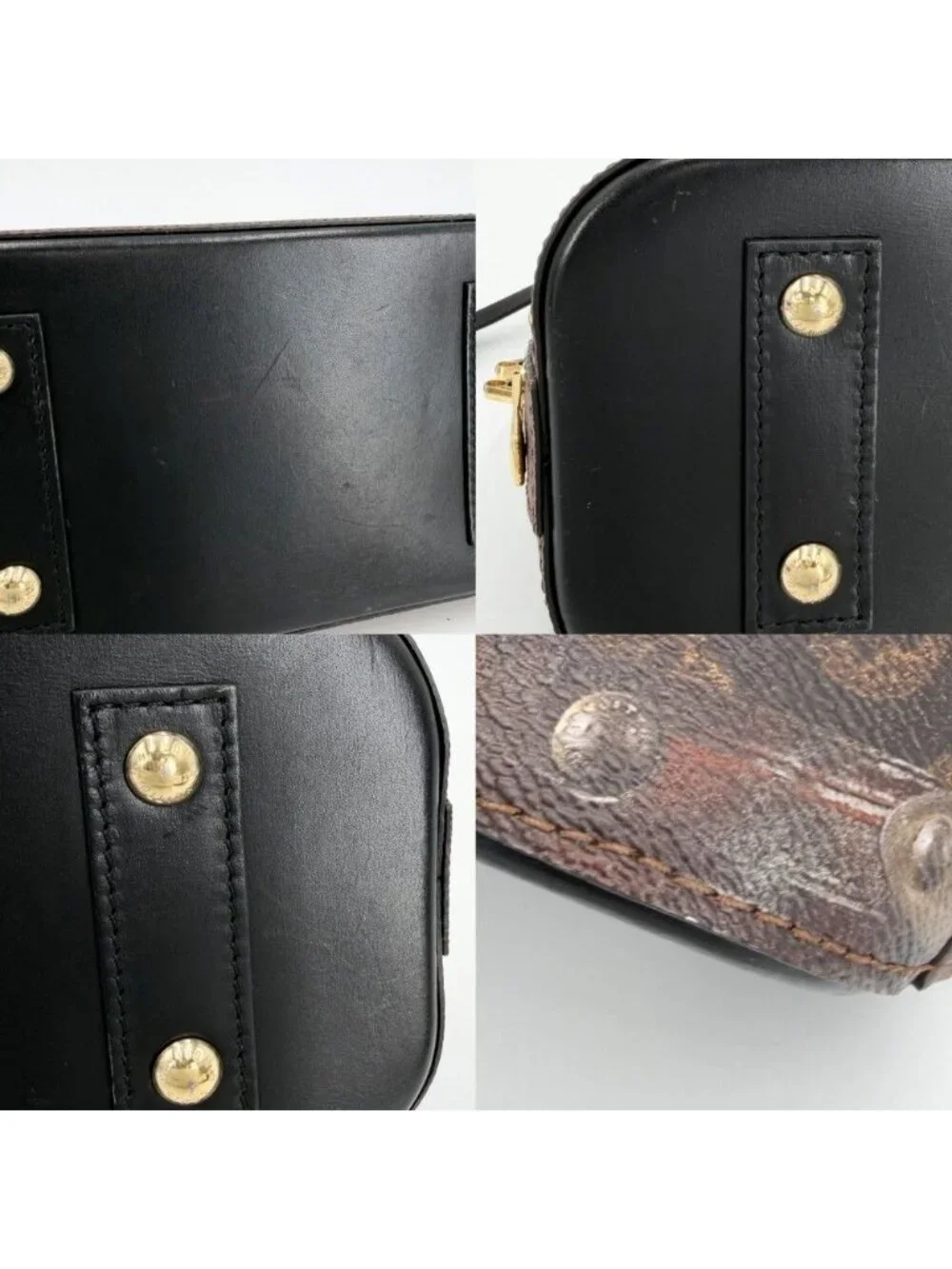 Louis Vuitton 2-Way Transford Monogram Alma BB Handle Mini Shoulder Bag Brown